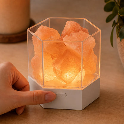 PrismRock™ Hexagon Salt Lamp