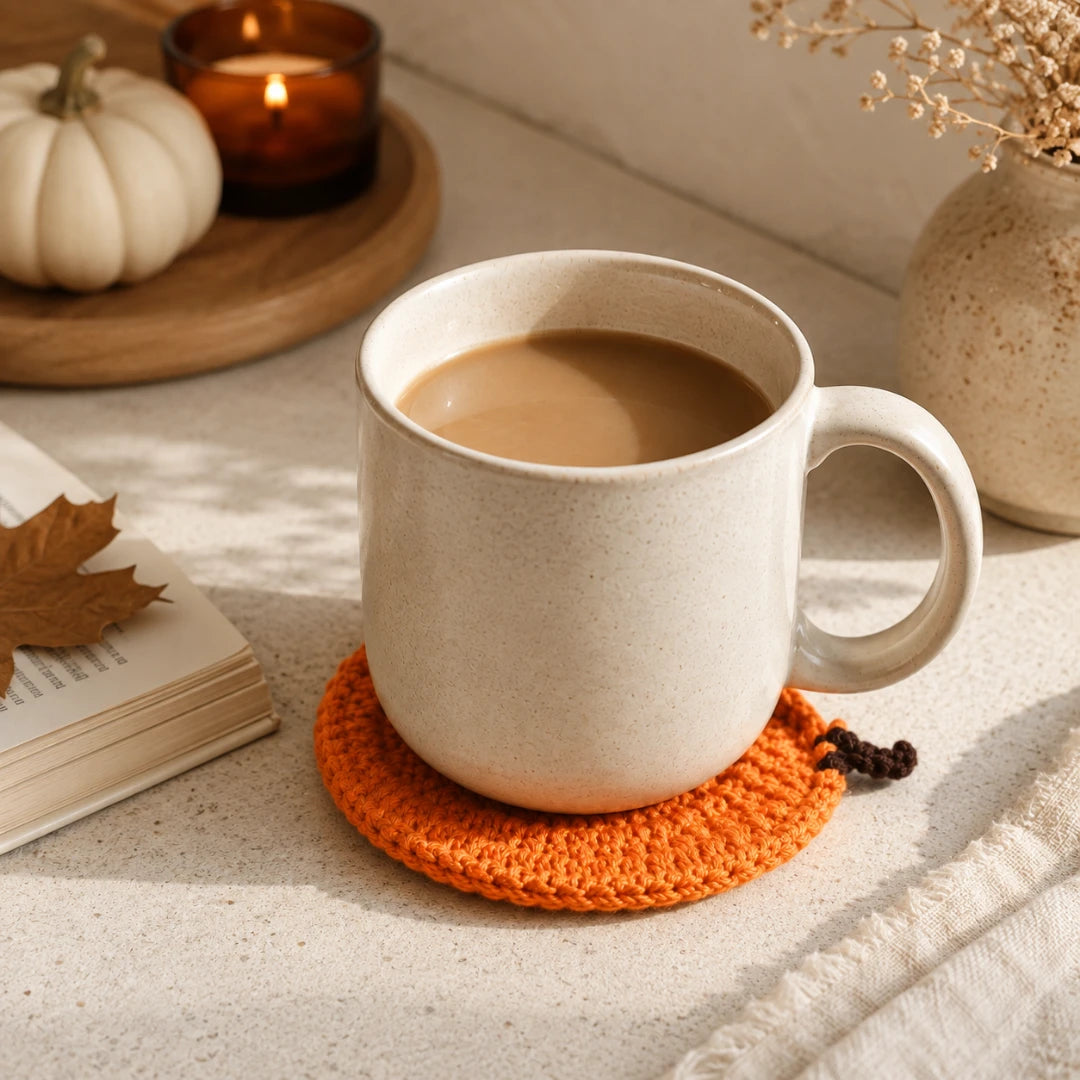 PumpKnit™ Pumpkin Coaster