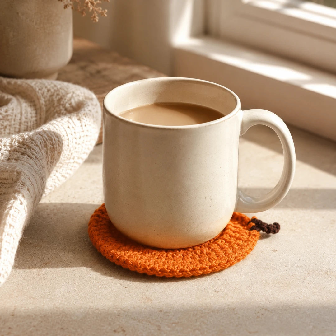 PumpKnit™ Pumpkin Coaster