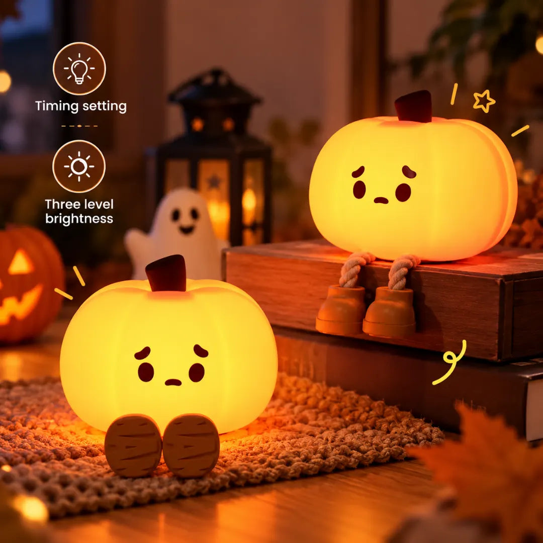 PumpkinGlow™ Silicone Night Light
