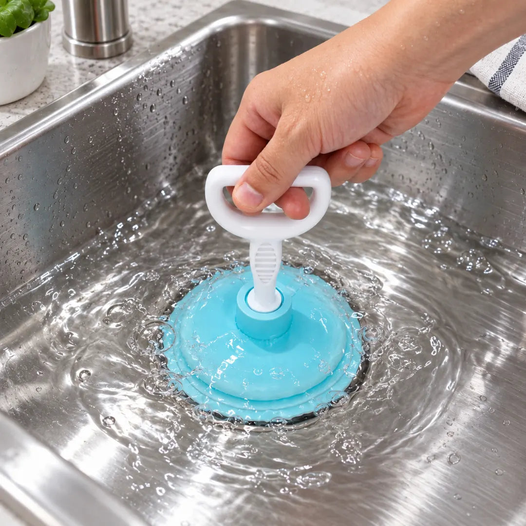 QuickUnclog™ Sink Plunger