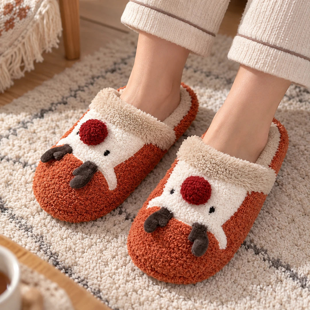 RedNose™ Plush House Slippers