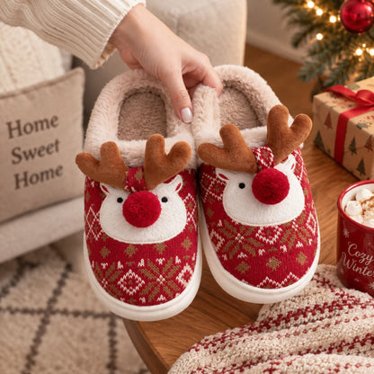 ReinCozy™ Plush House Slippers