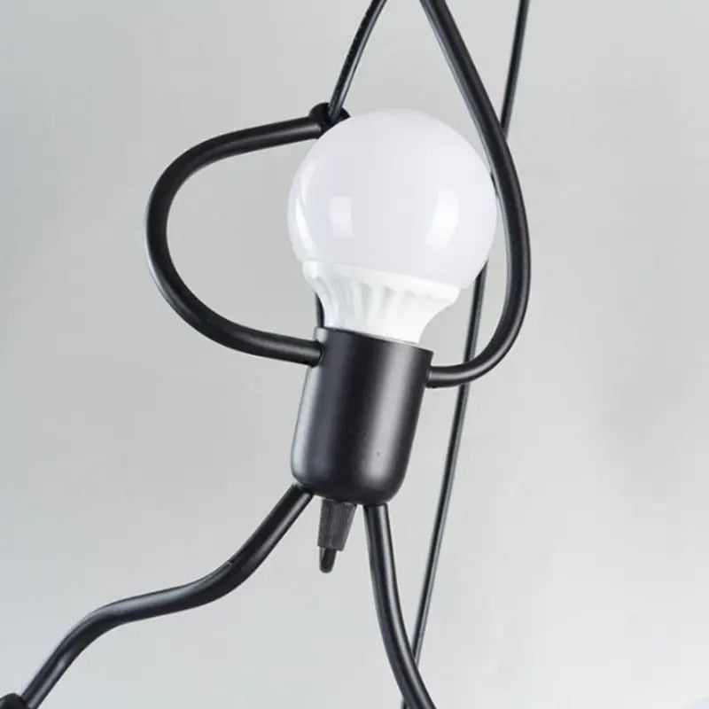 Light bulb with black base on a white background