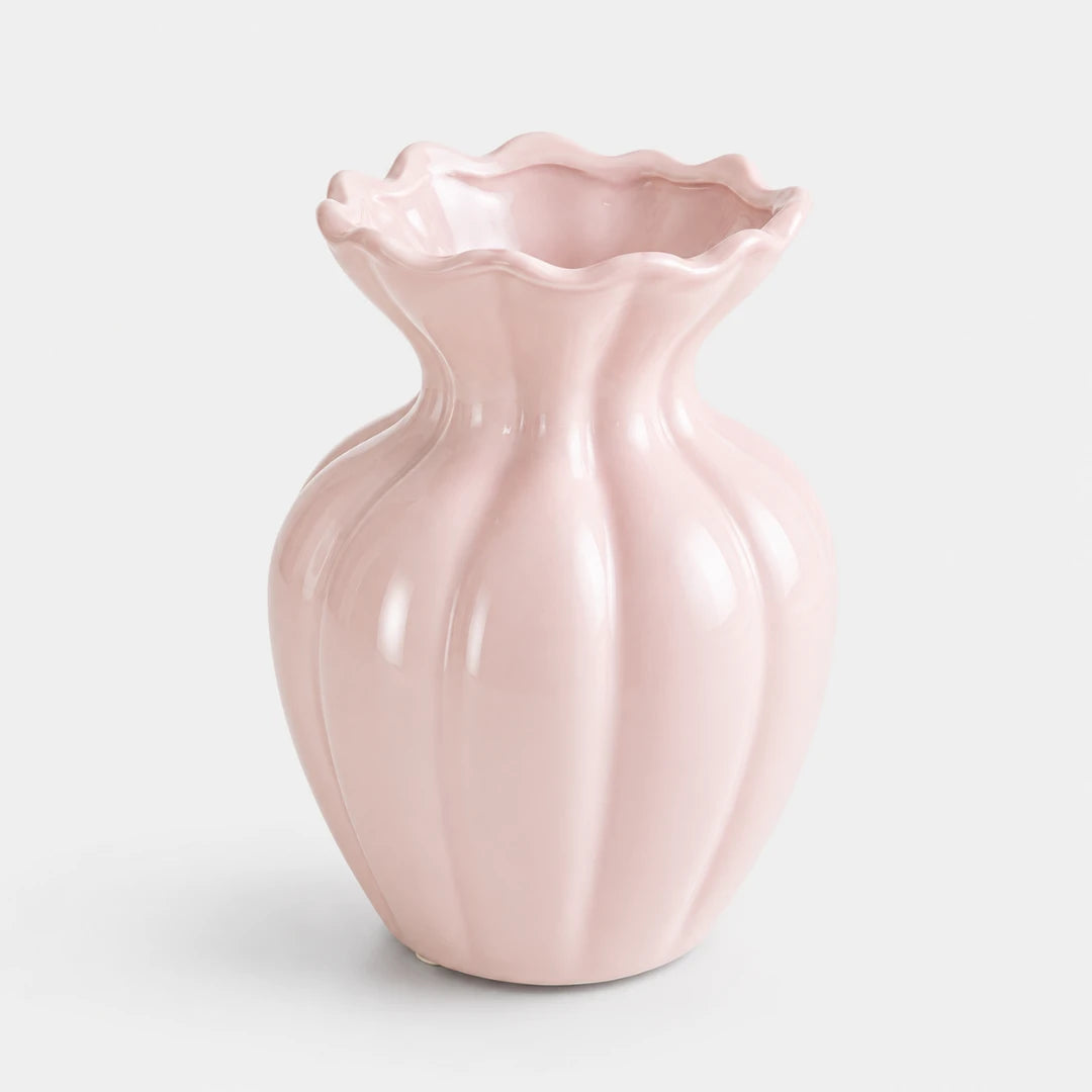 RippleVase™ Fluted Ceramic Vase