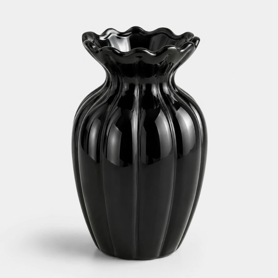 RippleVase™ Fluted Ceramic Vase
