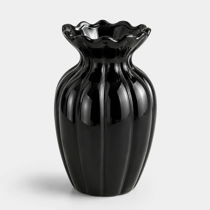 RippleVase™ Fluted Ceramic Vase