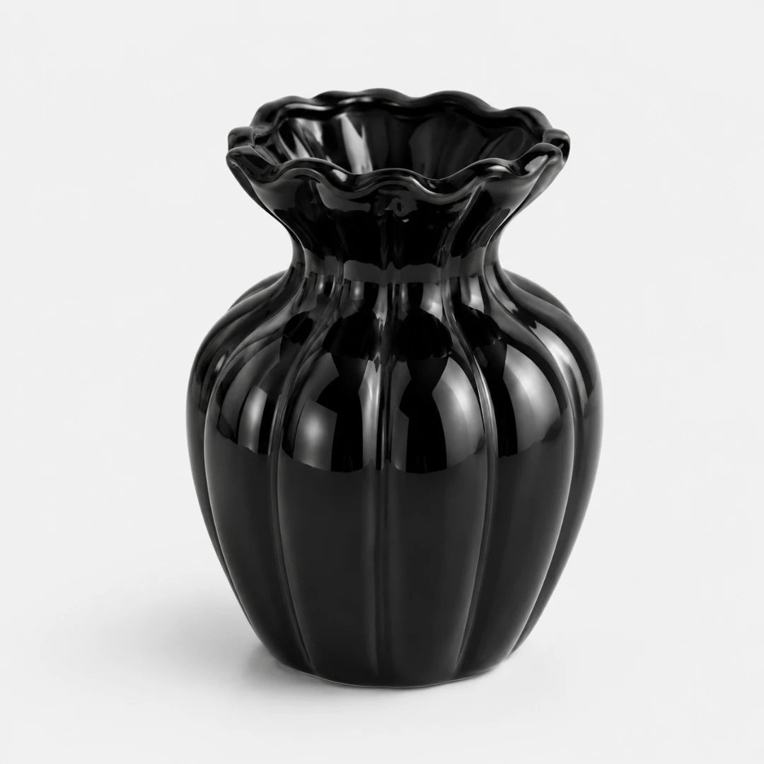 RippleVase™ Fluted Ceramic Vase