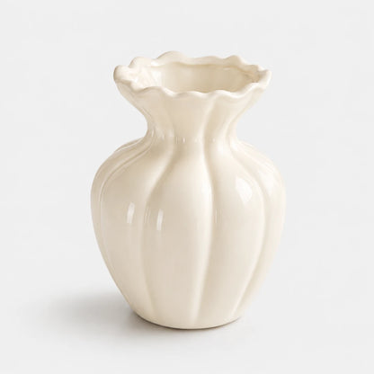RippleVase™ Fluted Ceramic Vase