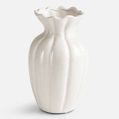 RippleVase™ Fluted Ceramic Vase