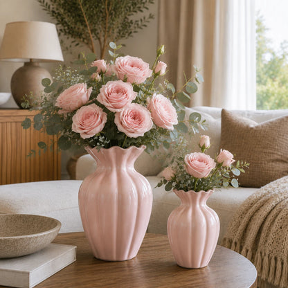 RippleVase™ Fluted Ceramic Vase