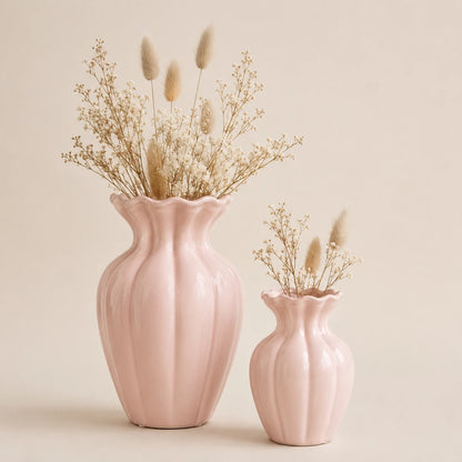 RippleVase™ Fluted Ceramic Vase