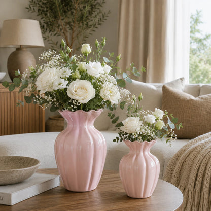 RippleVase™ Fluted Ceramic Vase