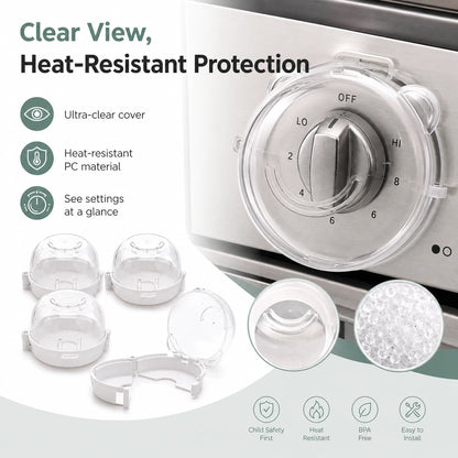 SafeKnob™ Child Safety Stove Covers
