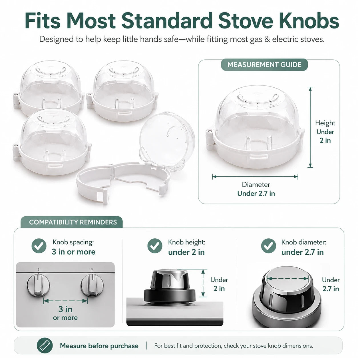 SafeKnob™ Child Safety Stove Covers
