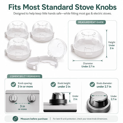 SafeKnob™ Child Safety Stove Covers
