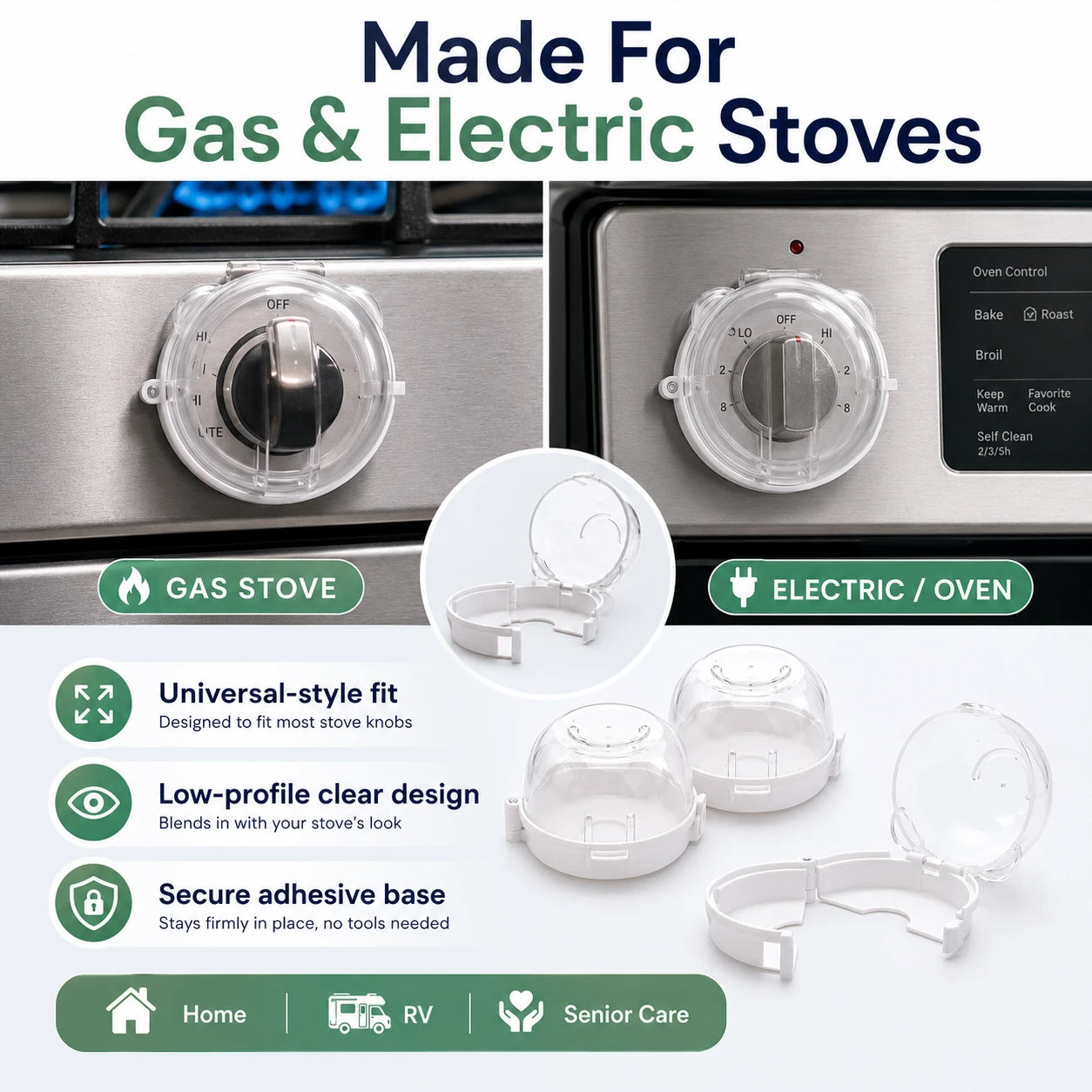 SafeKnob™ Child Safety Stove Covers