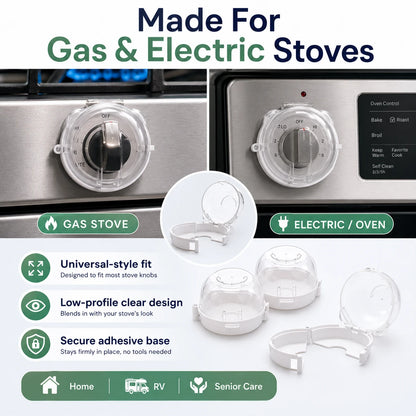 SafeKnob™ Child Safety Stove Covers
