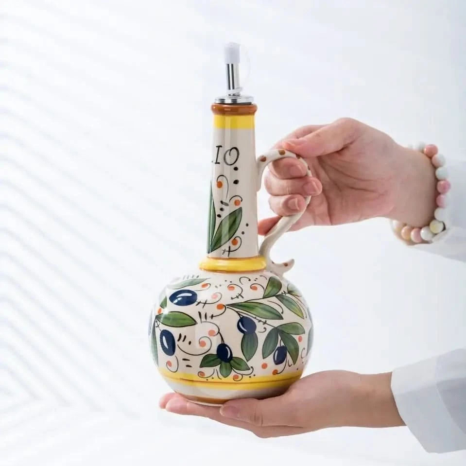 Italian Ceramic Olive Oil Dispenser