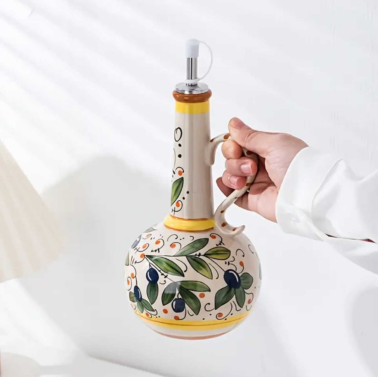 Italian Ceramic Olive Oil Dispenser