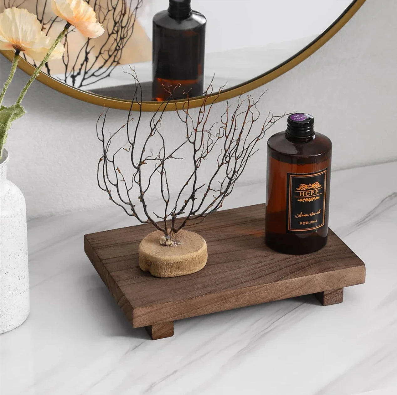 Grained Wooden Stand