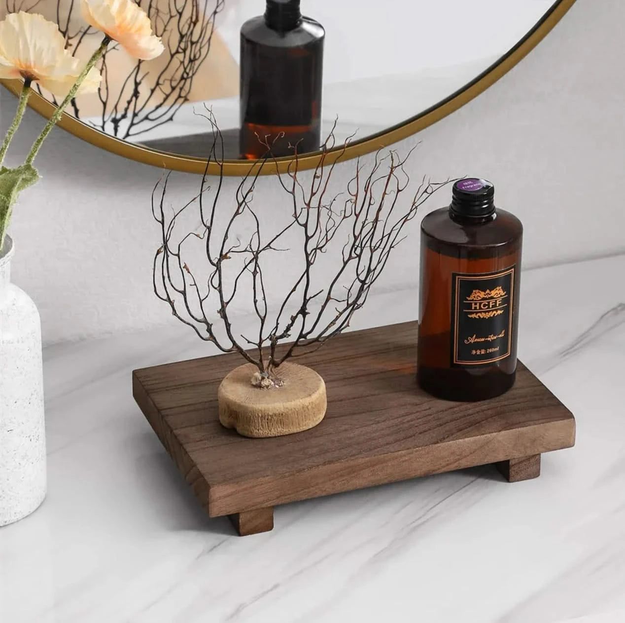 Grained Wooden Stand
