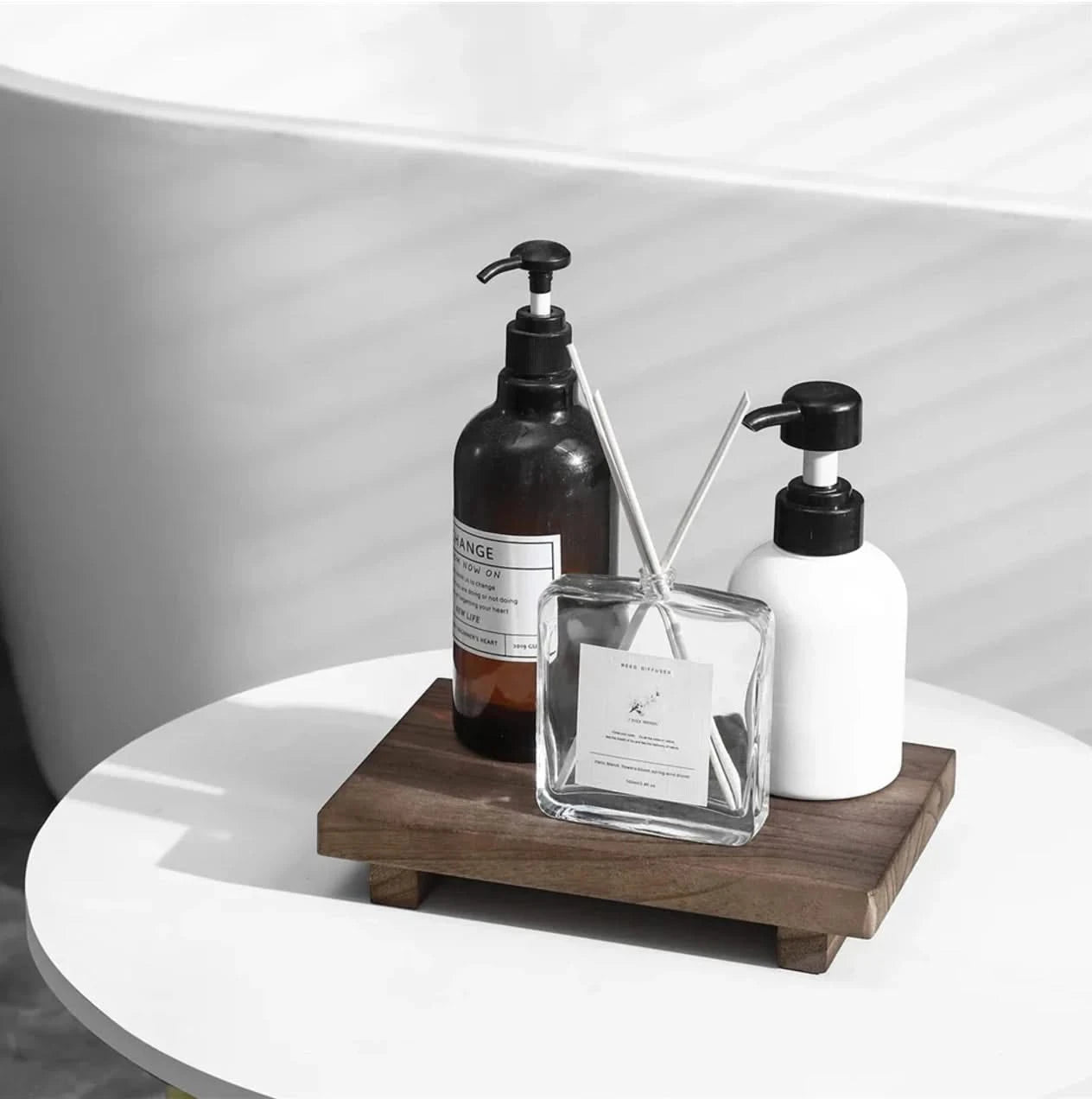 Grained Wooden Stand