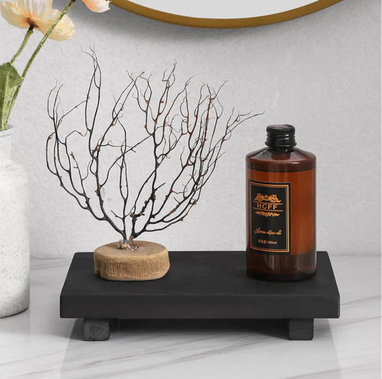 Grained Wooden Stand