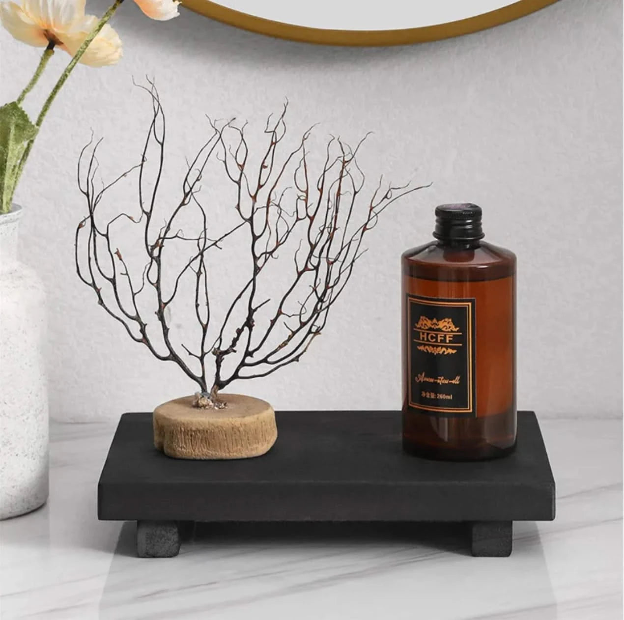 Grained Wooden Stand