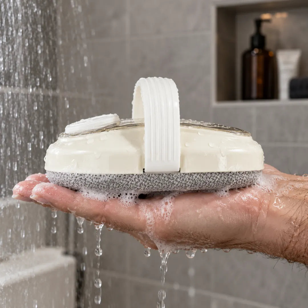 ScrubPalm™ Soap-Dispensing Bath Brush