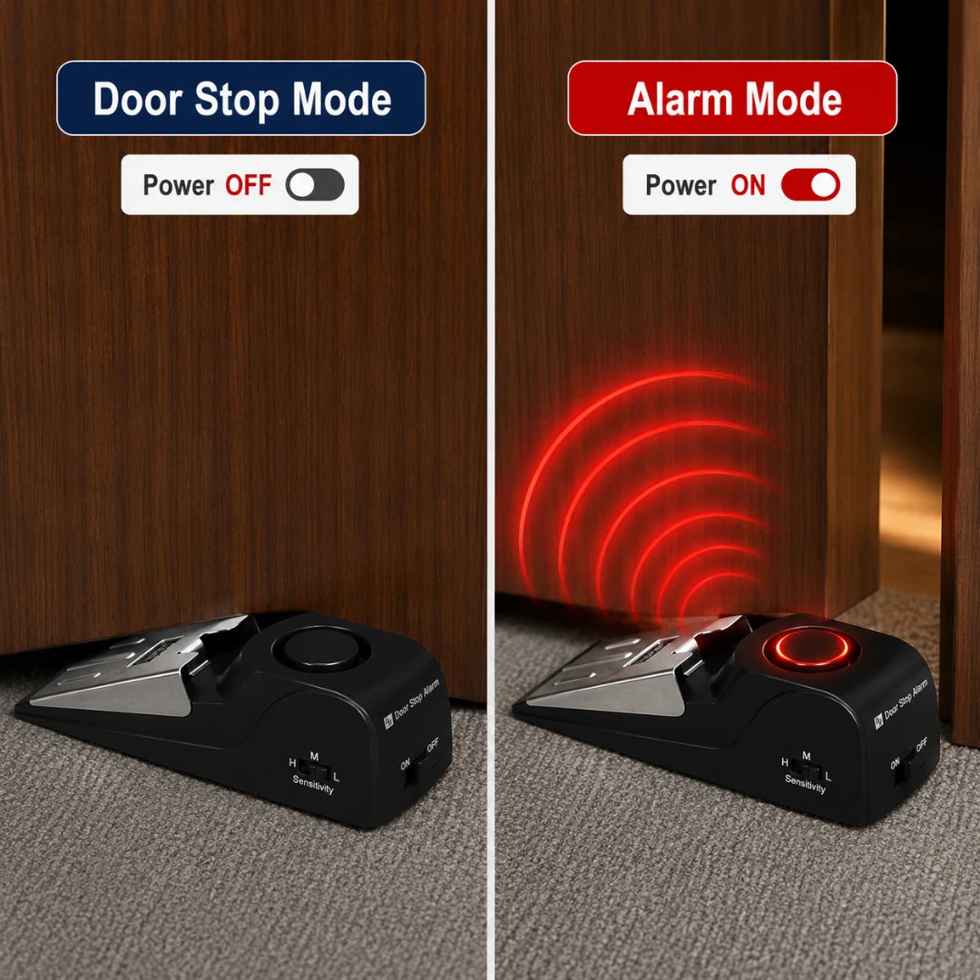 SentryStop™ 120dB Door Stop Alarm