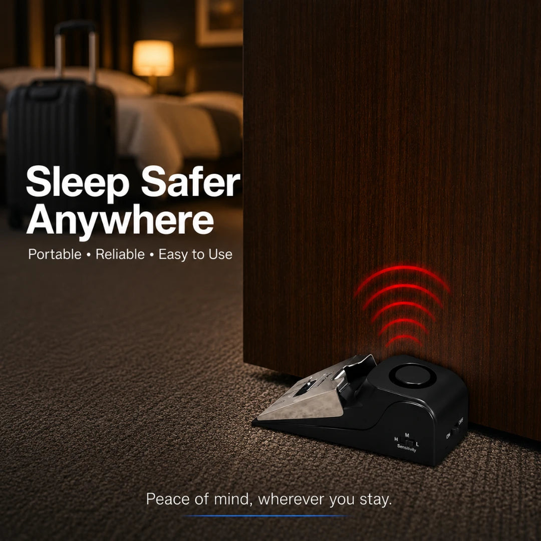 SentryStop™ 120dB Door Stop Alarm