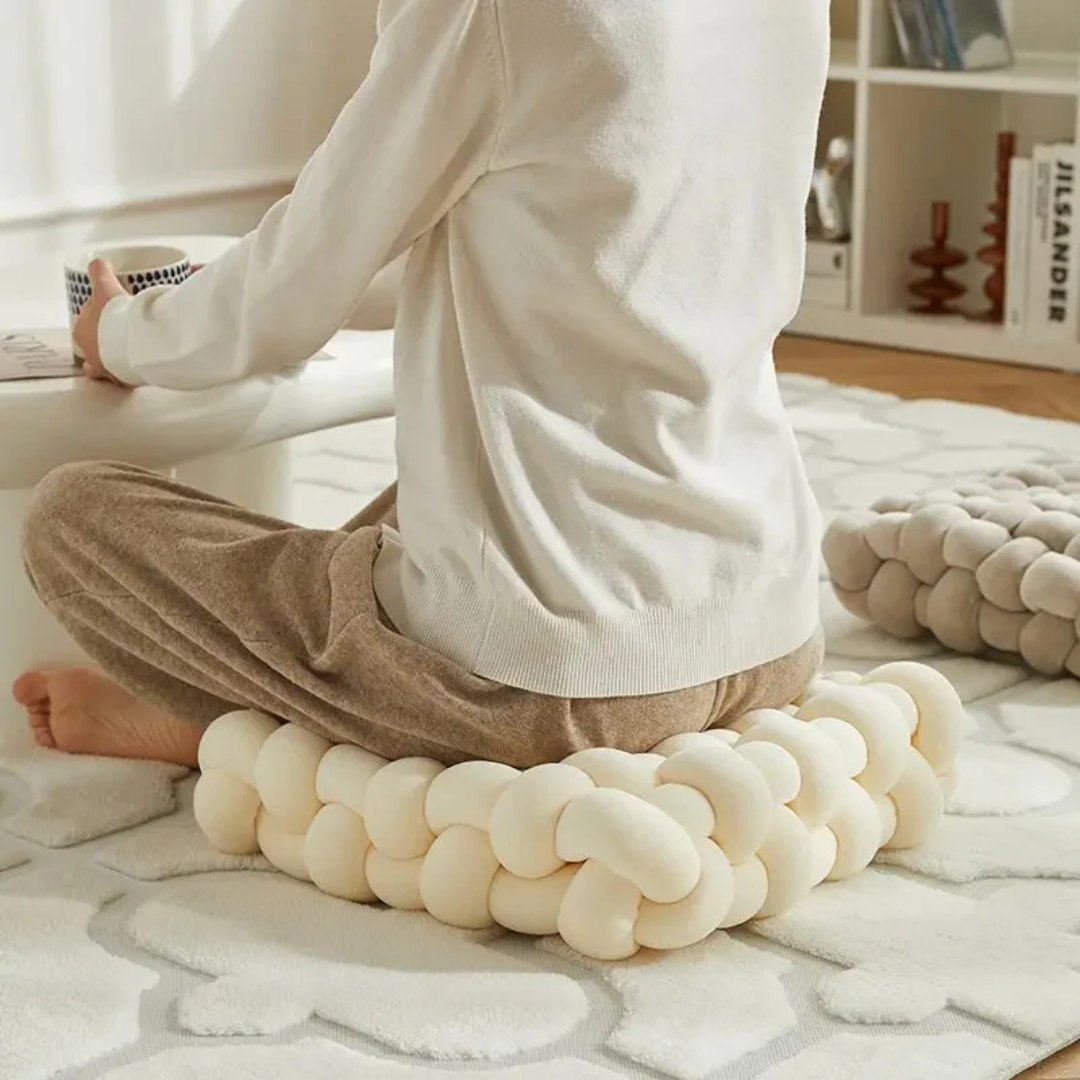 Serenique Braided Plush Cushion