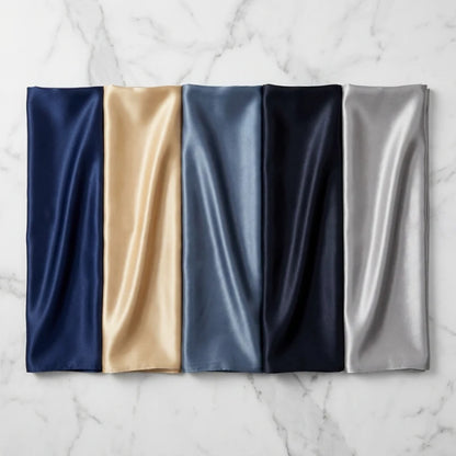 Josh & Tate SilkCove 4-Piece Bedding Set - all five colour options side by side