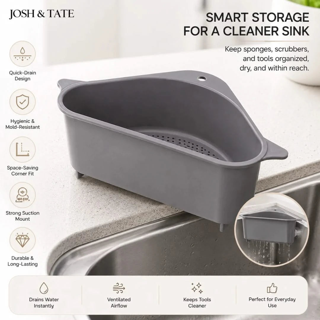 Josh & Tate - SinkEdge™ Corner Strainer Basket
