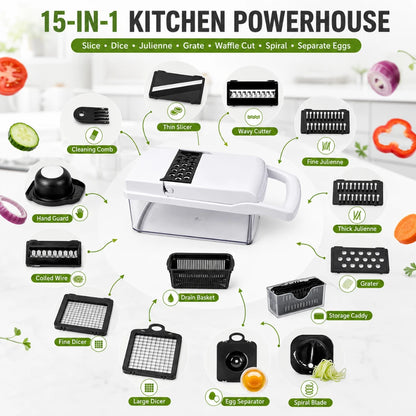 SliceBox™ 15-Piece Multi-Blade Chopper