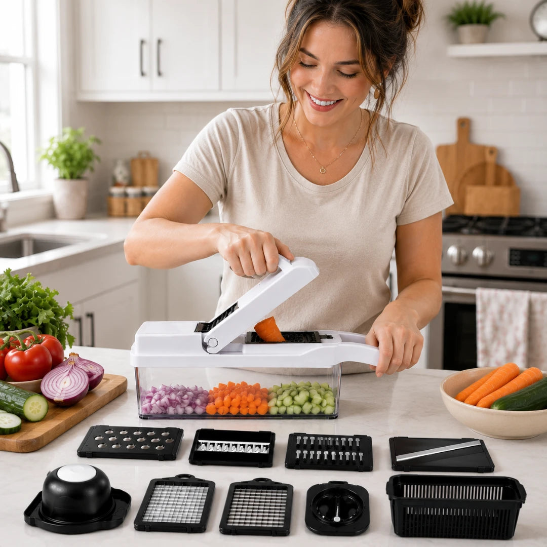 SliceBox™ 15-Piece Multi-Blade Chopper