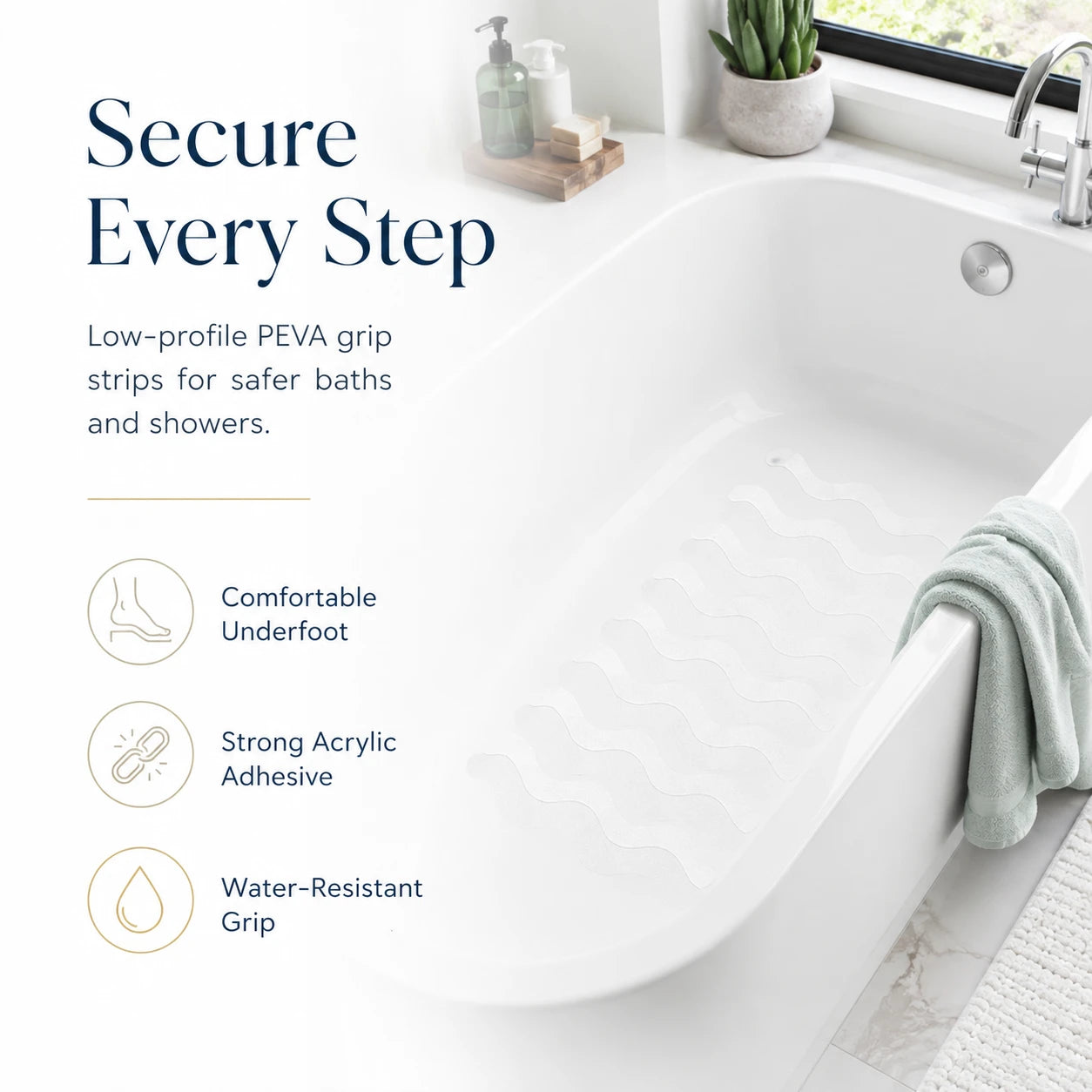 SlipGuard Shower Safety Strips