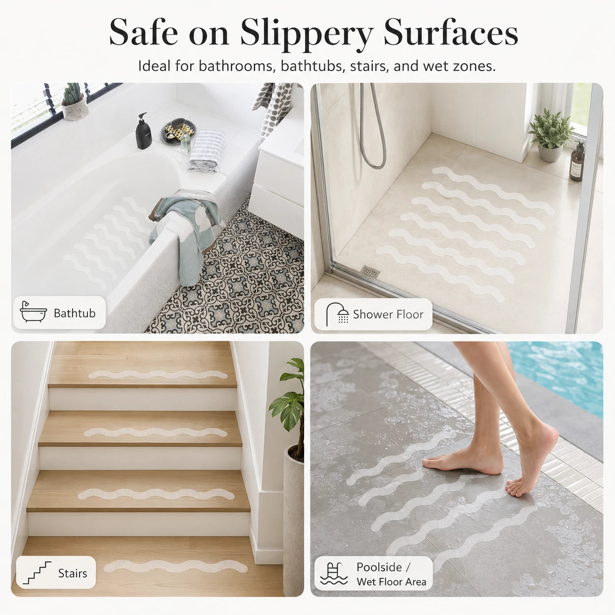SlipGuard Shower Safety Strips5