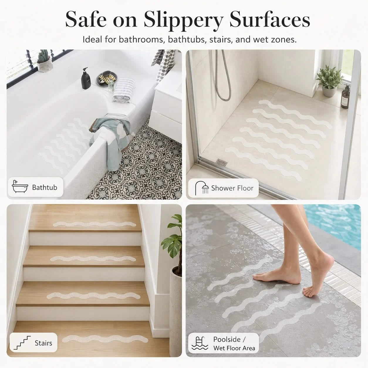 SlipGuard Shower Safety Strips5