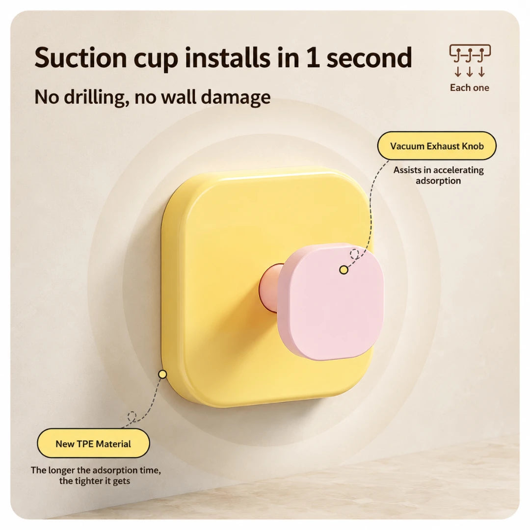 SnapGrip™ No-Drill Suction Hook