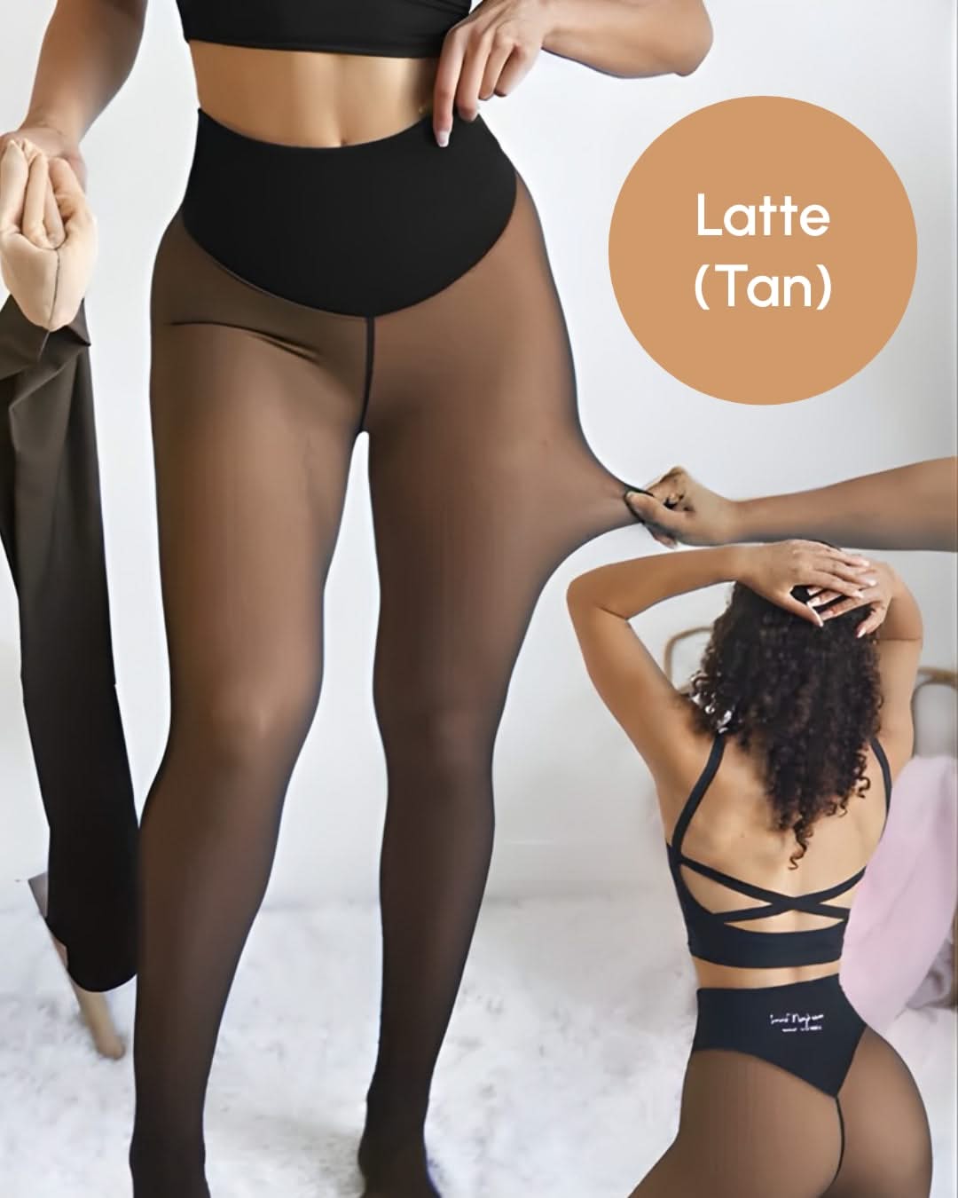 Snatched One-Seam Sheer Fleece Leggings 10