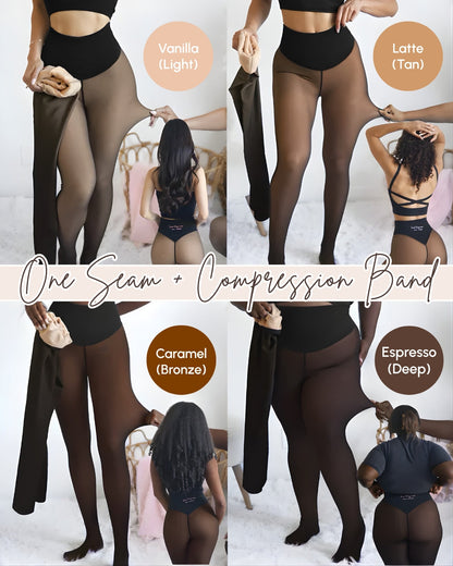 Snatched One-Seam Sheer Fleece Leggings 8