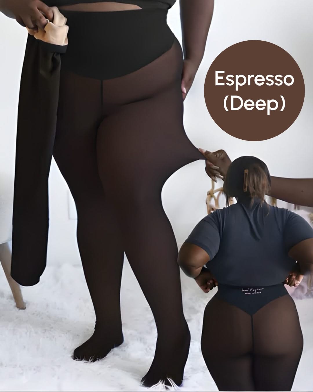 Snatched One-Seam Sheer Fleece Leggings 9