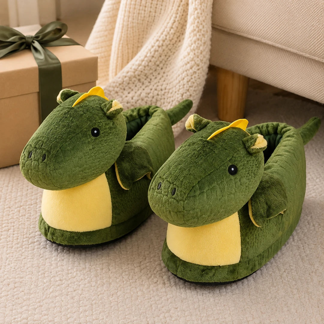 SnuggleBeast™ Plush Slippers