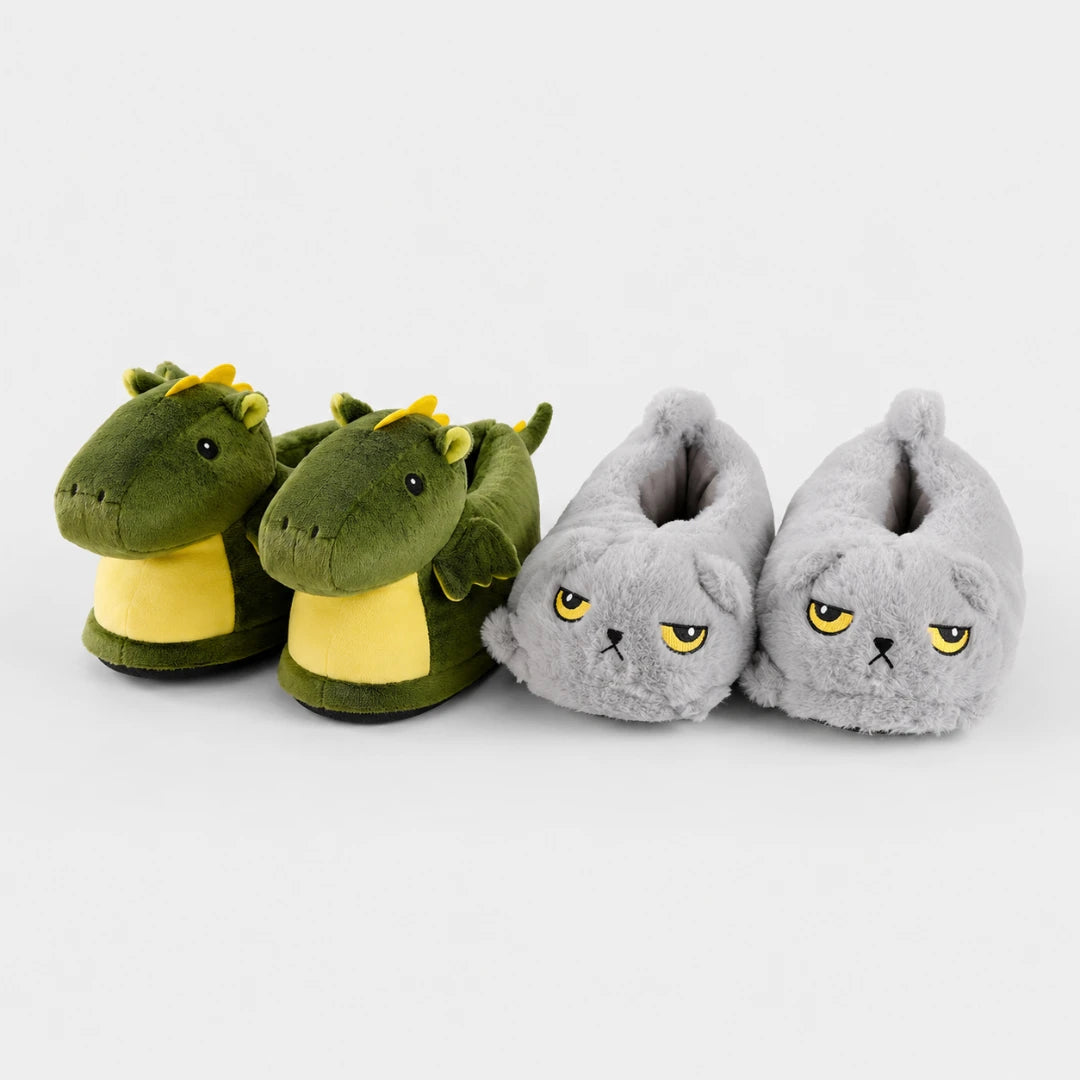 SnuggleBeast™ Plush Slippers