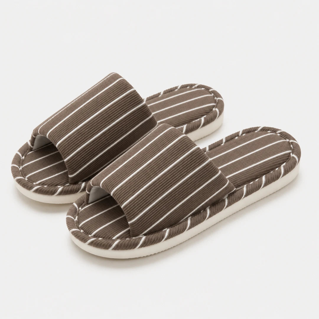 SoftStripe™ Cozy Home Slippers