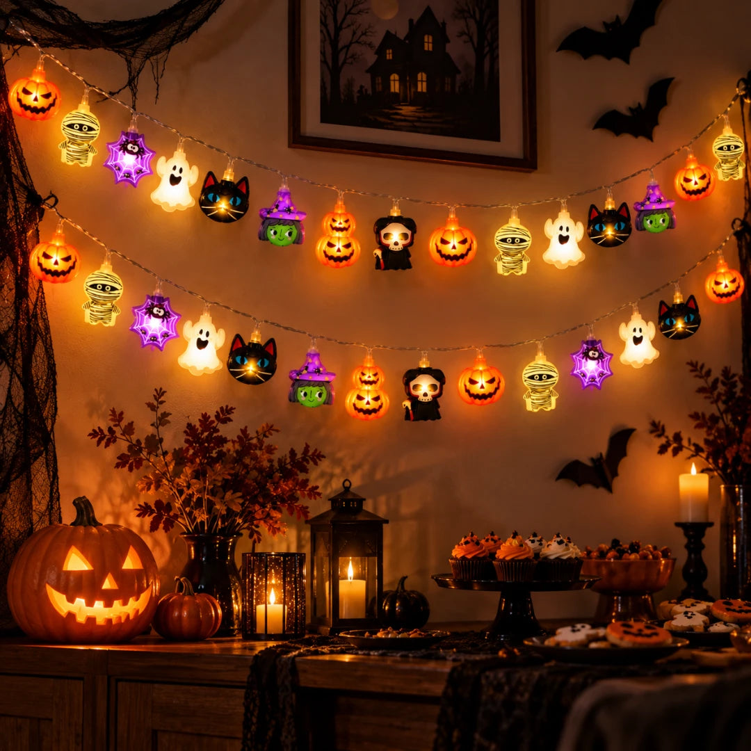 SpookString™ Mixed Halloween Light Chain