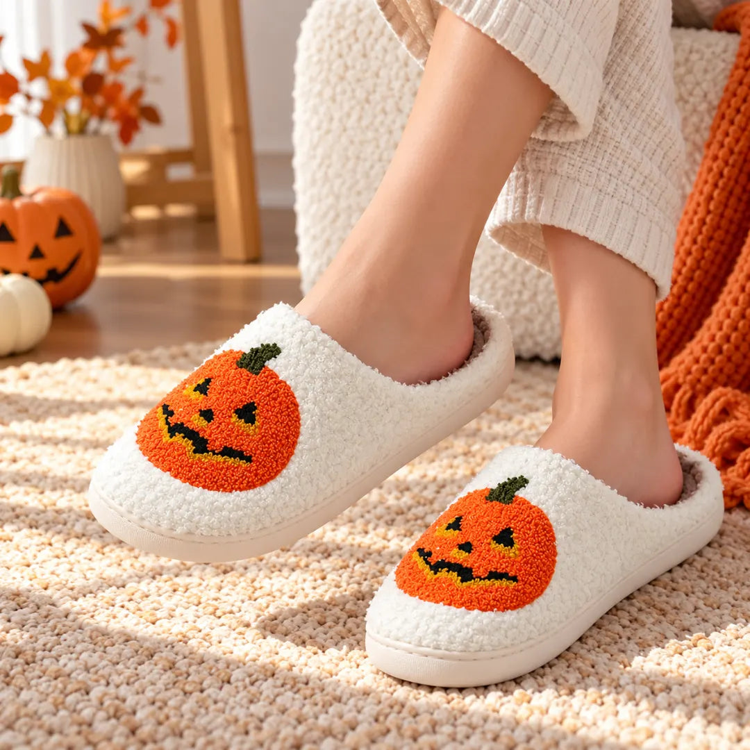 SpookyPumpkin™ Halloween Slippers