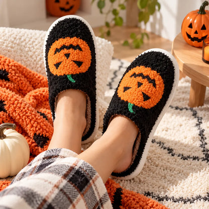 SpookyPumpkin™ Halloween Slippers